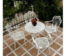 4 Sandalyeli Alüminyum Bahçe Mobilyası