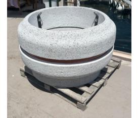 110 CM. Mozaik Dökümlü Beton Çiçeklik Modeli