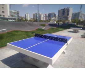 Mavi Renk Beton Masa Tenisi Modeli