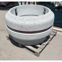 110 CM. Mozaik Dökümlü Beton Çiçeklik Modeli