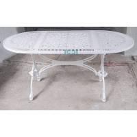 75X150 CM. ALÜMİNYUM DÖKÜM OVAL BAHÇE YAZLIK MASA MODELİ MS33