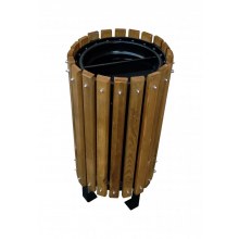 Ahşap Kaplamalı Park ve Bahçe Çöp Kovası / ÇP23 Ahşap Kaplamalı Park ve Bahçe Çöp Kovası / ÇP23