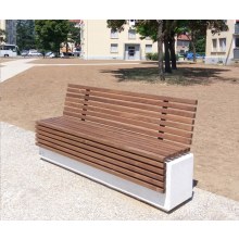 Arkalıklı Beton Oturma Bankı Modeli - 200 CM. Arkalıklı Beton Oturma Bankı Modeli - 200 CM.