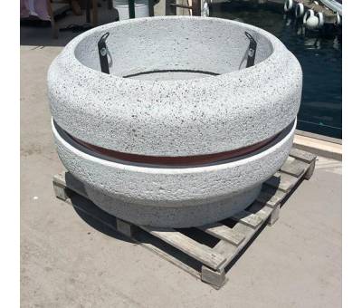 110 CM. Mozaik Dökümlü Beton Çiçeklik Modeli