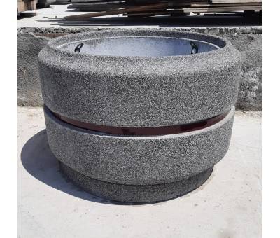 120 CM. Mozaik Dökümlü Beton Çiçeklik