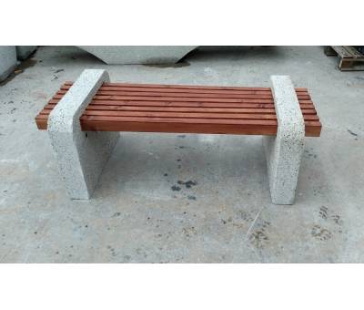 Beton ayaklı oturma bankı / Mozaik ayaklı beton bank