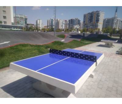 Mavi Renk Beton Masa Tenisi Modeli